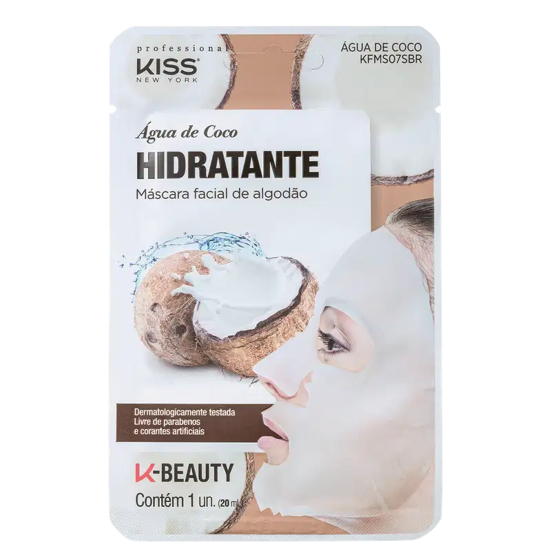 Kiss New York Água de Coco - Máscara Hidratante 20ml