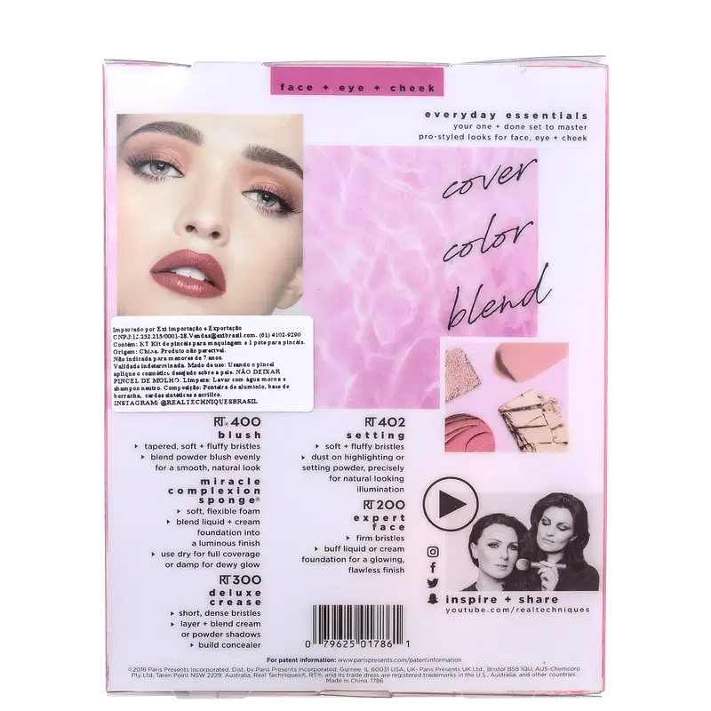 Kit Real Techniques Everyday Essentials (5 Produtos)