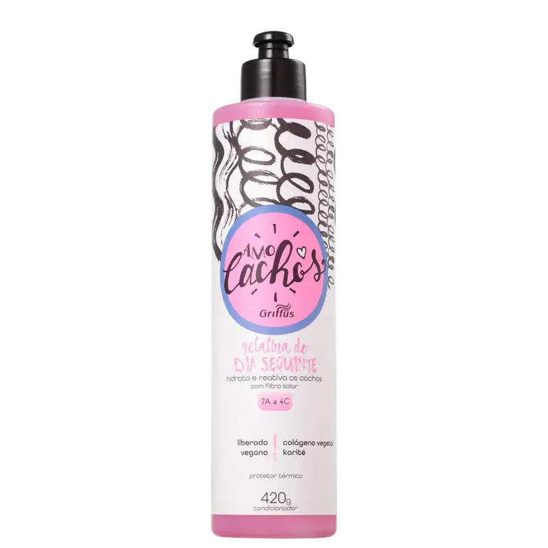 Griffus Amo Cachos Dia Seguinte - Gelatina Ativadora de Cachos 420ml