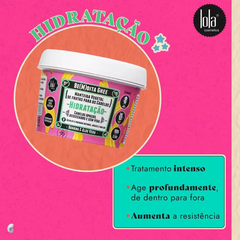 Kit Lola From Rio Cronograma Capilar Be(M)dita Ghee (3 Produtos)