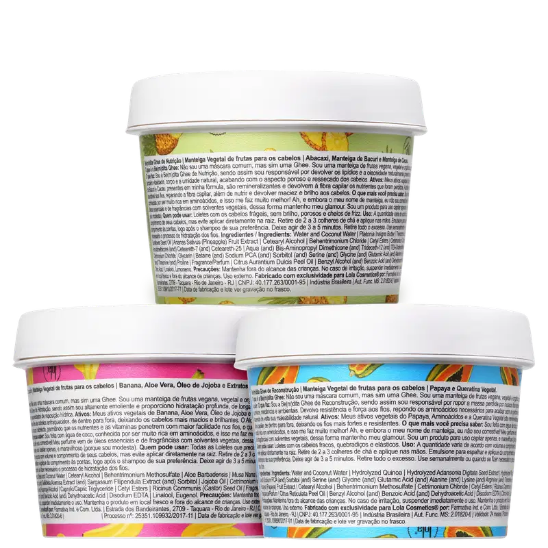 Kit Lola From Rio Cronograma Capilar Be(M)dita Ghee (3 Produtos)