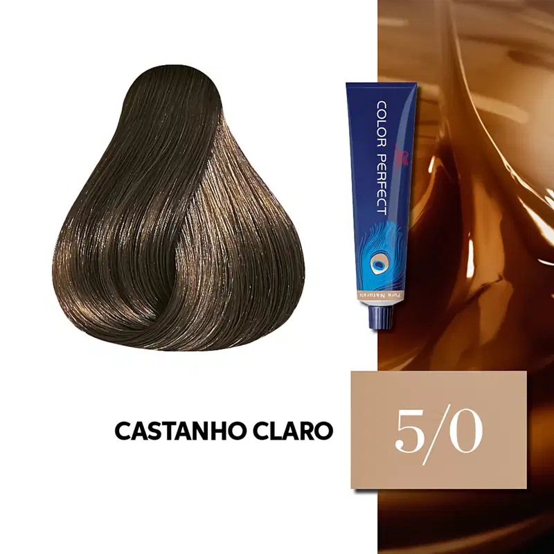 Wella Professionals Color Perfect 5/0 Castanho Claro - Coloração Permanente 60g