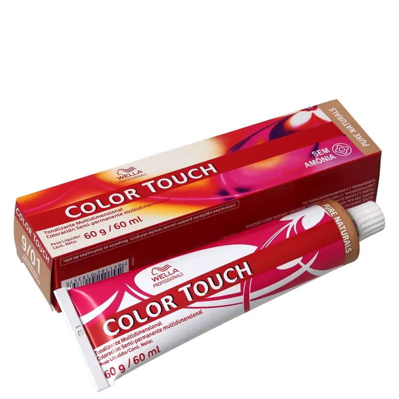 Wella Professionals Color Touch 9/01 Louro Ultraclaro Natural Acinzentado - Tonalizante 60g