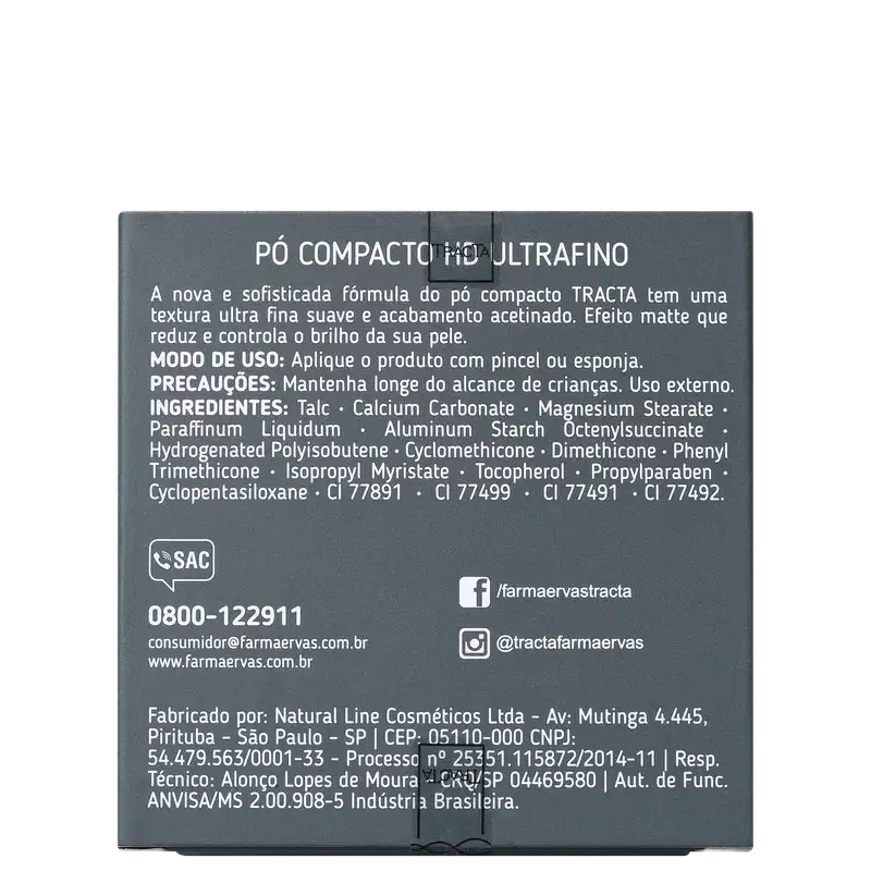 Tracta HD Ultrafino 21 Médio Claro - Pó Compacto 9g