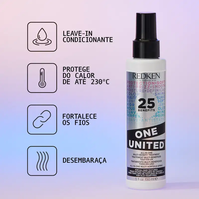 Redken One United 25 Benefits - Tratamento Multibenefícios 400ml