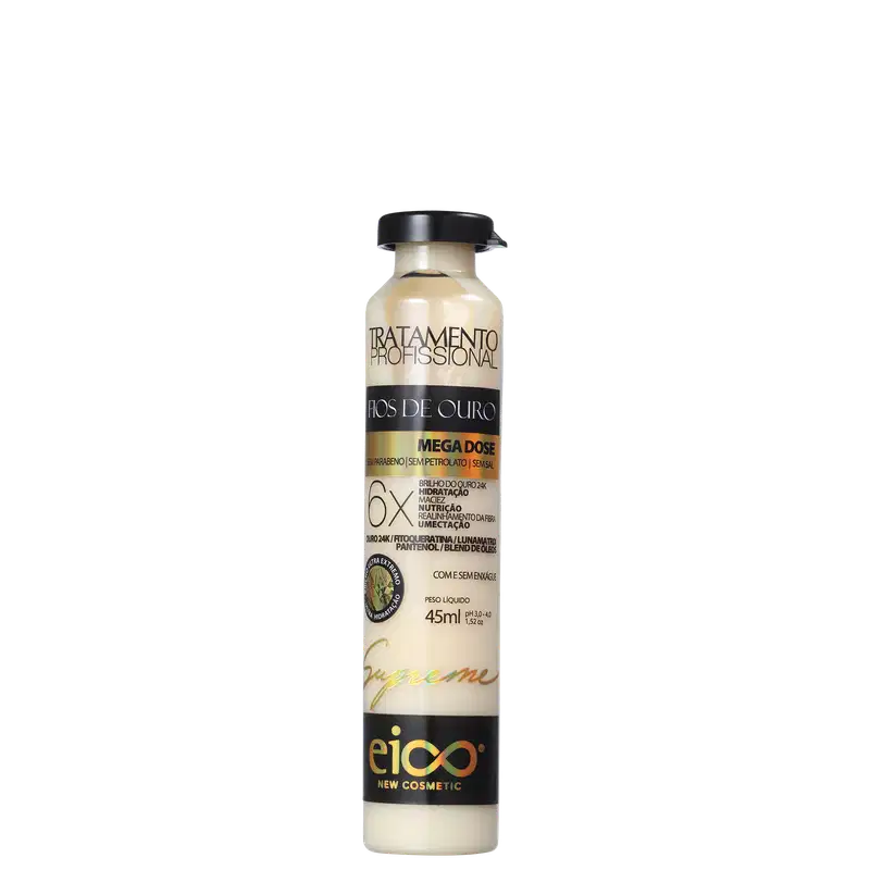 Eico Supreme Fios de Ouro Mega Dose - Ampola Capilar 45ml