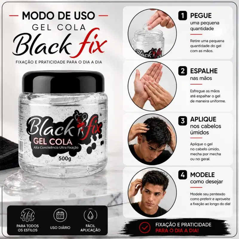 Gel Cola Black Fix 500g