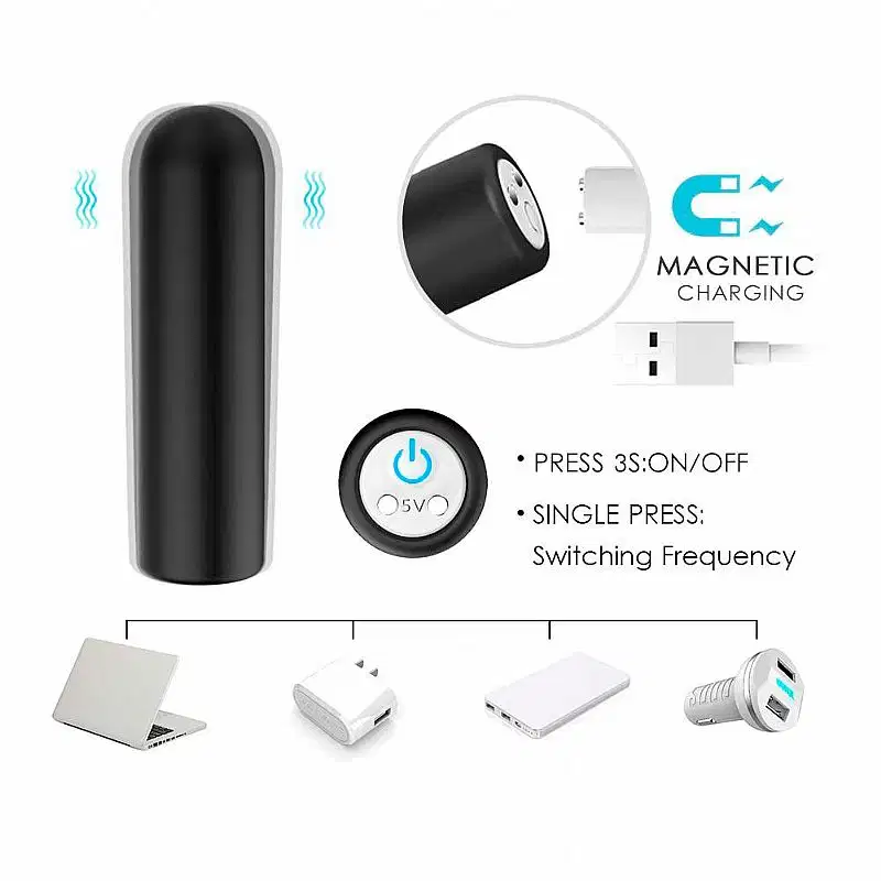 Vibrador Bullet Recarregável Ultra Forte com Controle Remoto Seed S-Hande Pink