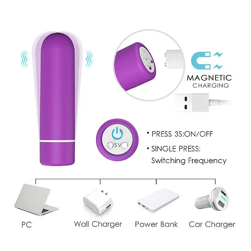 Vibrador Bullet Recarregável Ultra Forte com Controle Remoto Seed S-Hande Pink