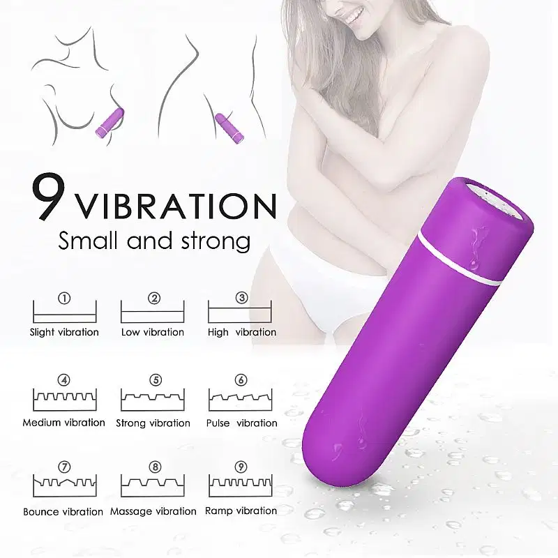Vibrador Bullet Recarregável Ultra Forte com Controle Remoto Seed S-Hande Roxo