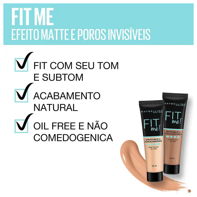Maybelline Fit Me! Efeito Matte N220 - Base Líquida 30ml