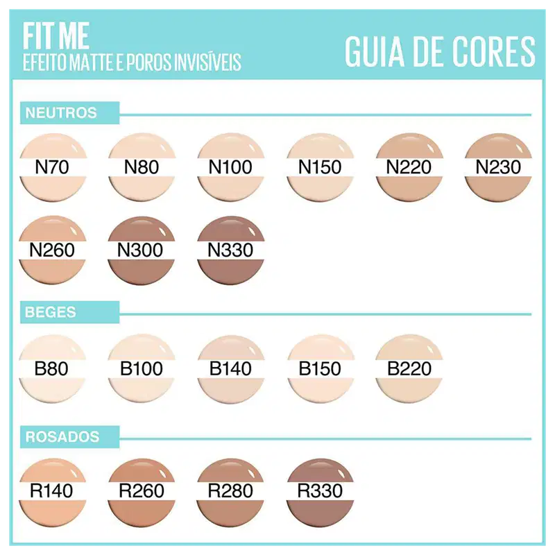 Maybelline Fit Me! Efeito Matte N220 - Base Líquida 30ml