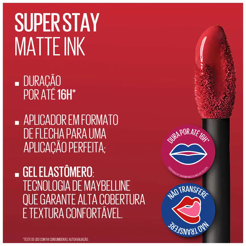 Maybelline NY SuperStay Matte Ink Cor 50 - Batom Líquido 5ml