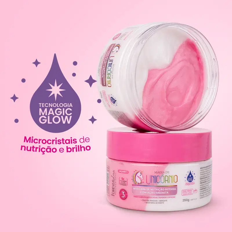 Máscara de Nutrição Intensa Magia de Unicórnio Forever Liss 250g