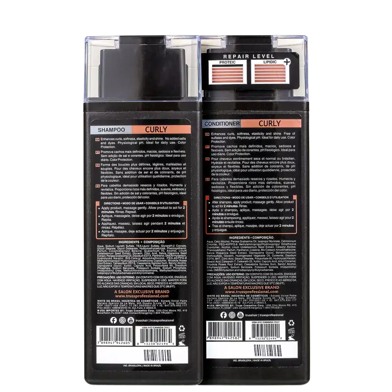 Combo Curly: Shampoo 300ml + Condicionador 300ml