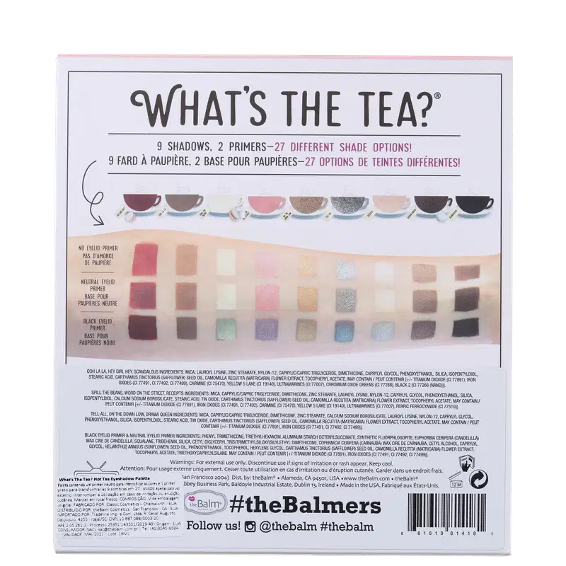 The Balm What’s the Tea? Hot Tea - Paleta de Sombras 12,6g