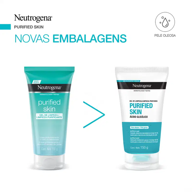 Neutrogena Purified Skin - Gel de Limpeza Facial 150g