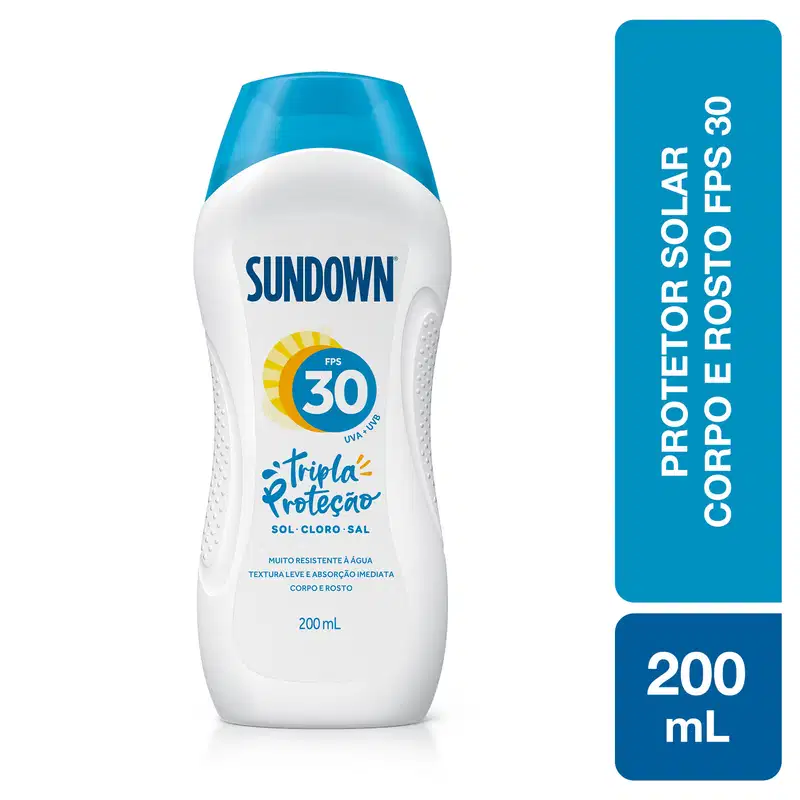 Sundown Praia e Piscina FPS 30 - Protetor Solar 200ml