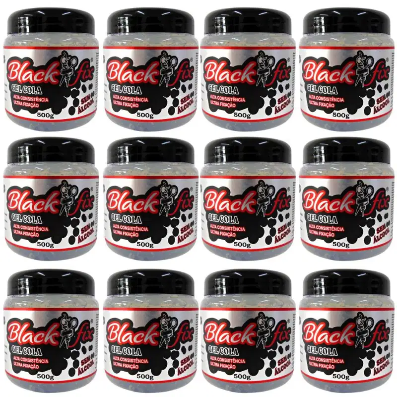 Kit Gel Cola Black Fix 500g C/12