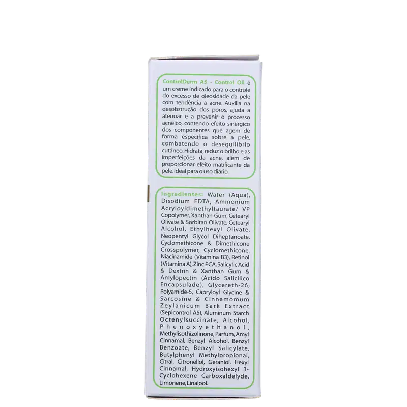 Biomarine Control Derm A5 Controlador de Oleosidade - Creme Hidratante Facial 50ml
