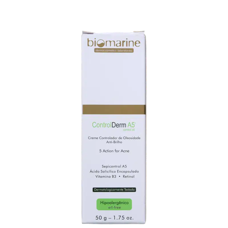 Biomarine Control Derm A5 Controlador de Oleosidade - Creme Hidratante Facial 50ml