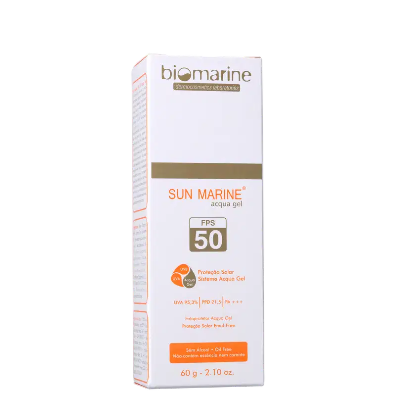 Biomarine Sun Marine Acqua Gel FPS 50 - Protetor Solar Facial 60g