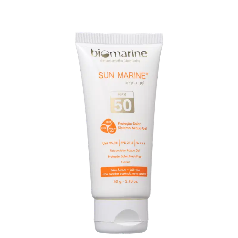 Biomarine Sun Marine Acqua Gel FPS 50 - Protetor Solar Facial 60g