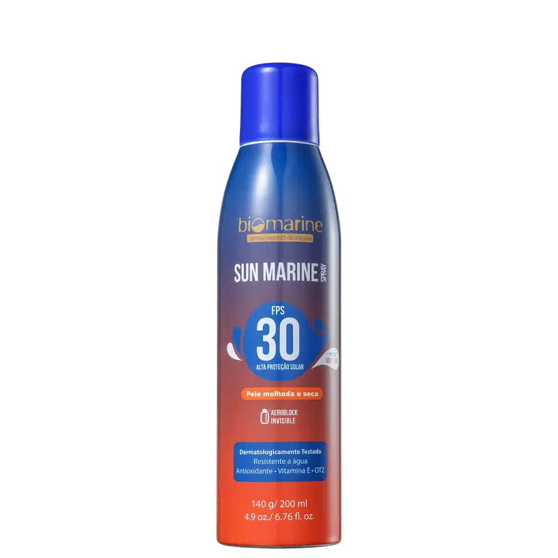 Biomarine Sun Marine FPS 30 - Protetor Solar em Spray 200ml
