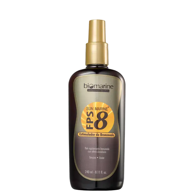 Biomarine Sun Marine Estimulador de Bronzeado FPS 8 - Bronzeador 240ml