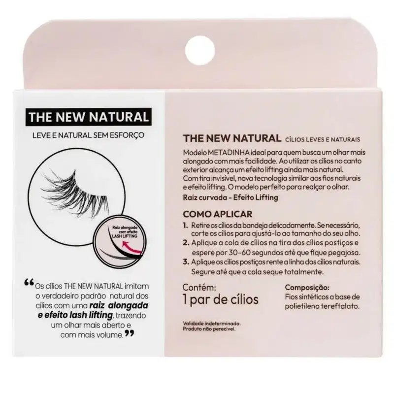 A imagem mostra o verso da embalagem com informações mais detalhadas do produto.