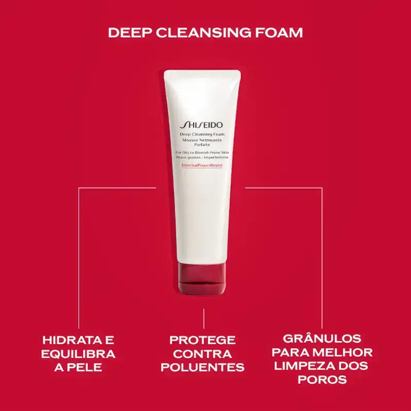 Shiseido Deep Cleansing - Espuma de Limpeza Facial 125ml