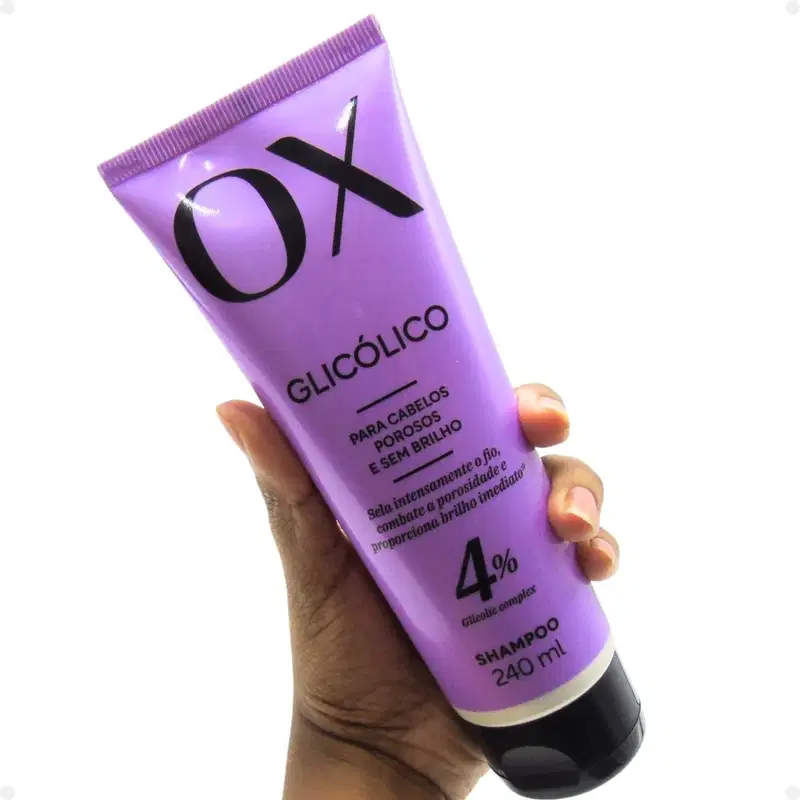 Kit Ox Glicólico: Shampoo, Condicionador 240ml e Máscara + Acidificante