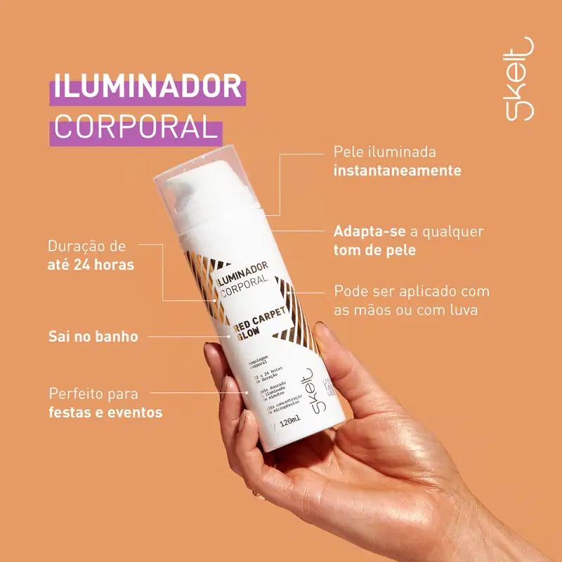 Skelt Red Carpet Glow - Iluminador Corporal 120ml