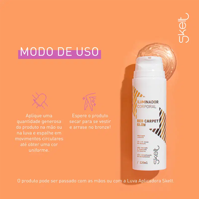 Skelt Red Carpet Glow - Iluminador Corporal 120ml