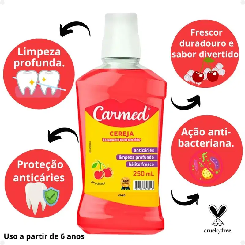 Carmed Cereja - Enxaguante Bucal 250ml