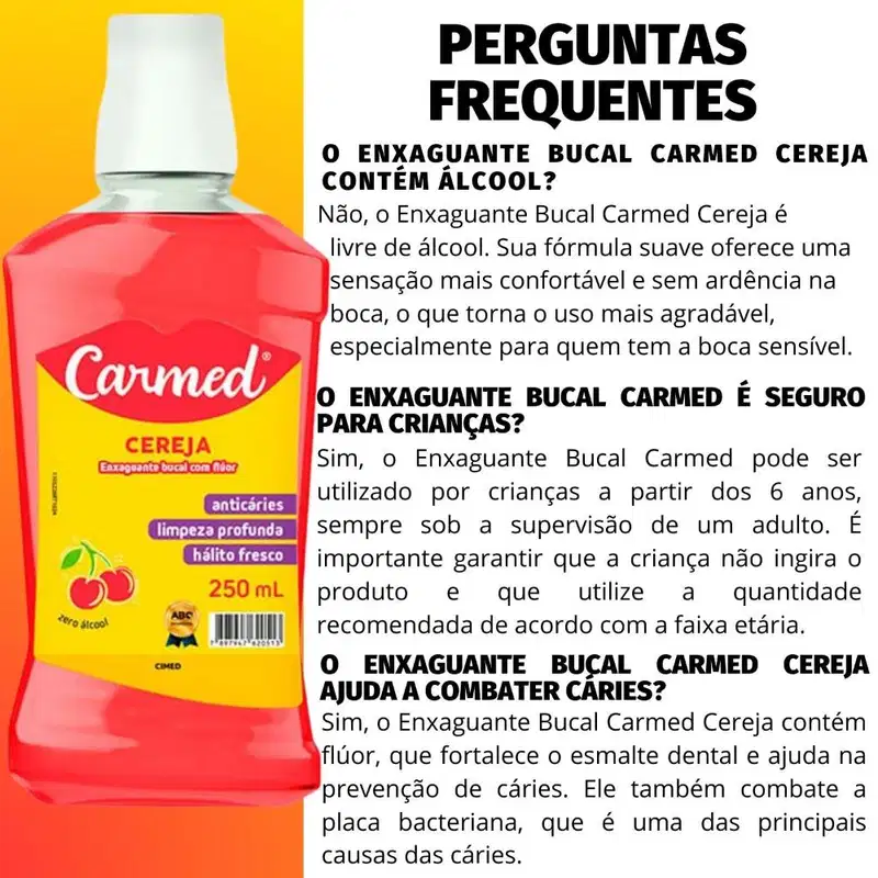 Carmed Cereja - Enxaguante Bucal 250ml