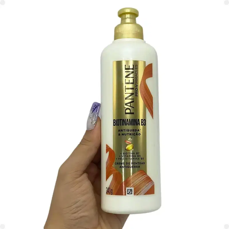 Creme de Pentear Pantene Pro-v Biotinamina B3 Antiqueda e Nutrição 240g