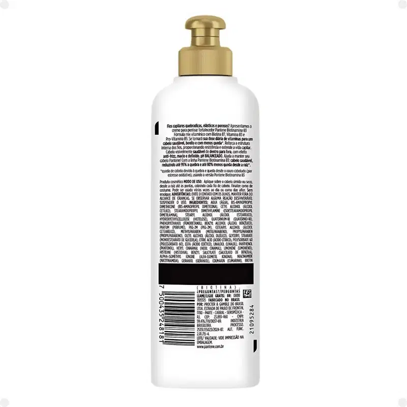Creme de Pentear Pantene Pro-v Biotinamina B3 Antiqueda e Nutrição 240g