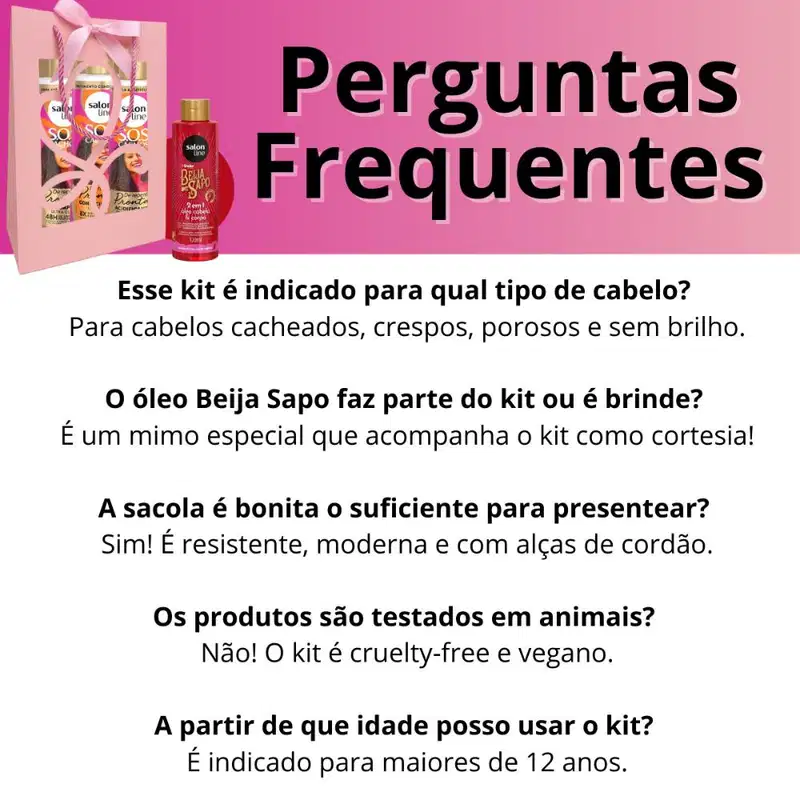 Kit Presente Salon Line De Repente Pronta: Shampoo, Condicionador e Acidificante + Mimo Exclusivo