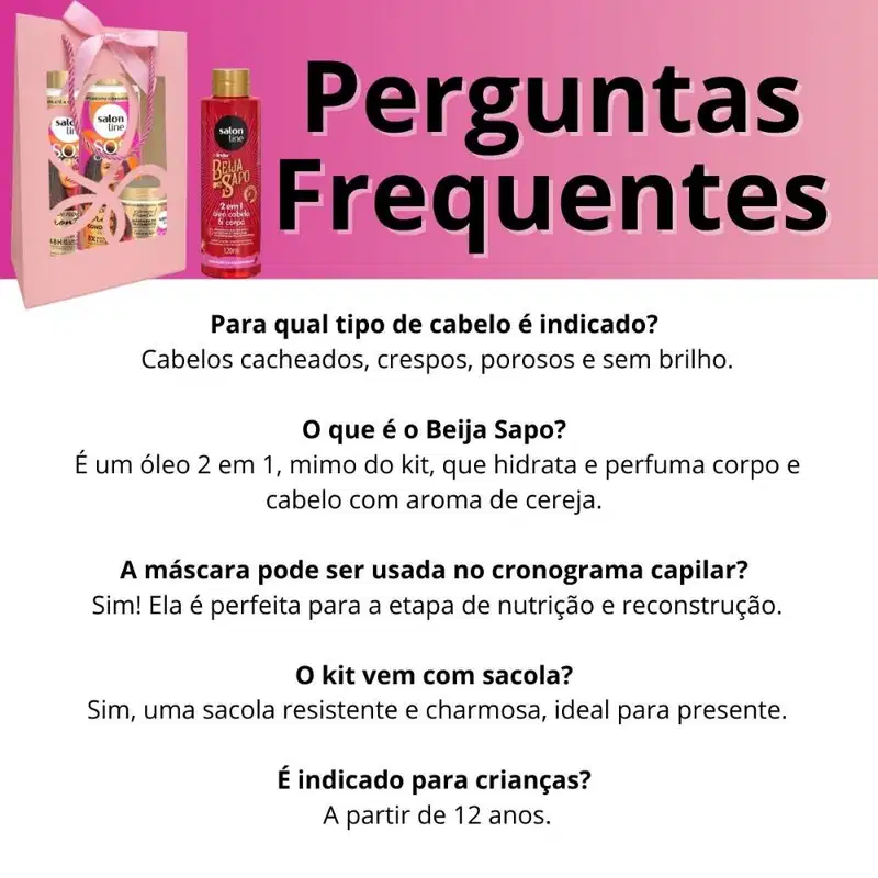 Kit Presente Salon Line De Repente Pronta: Shampo, Condicionador e Máscara + Mimo Exclusivo