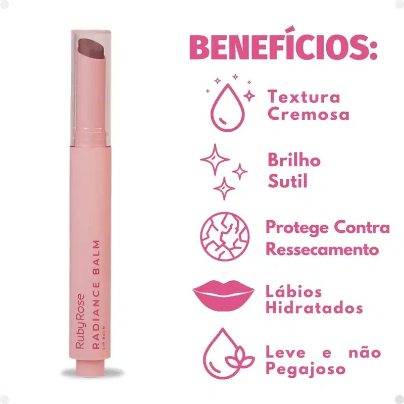 Lip Balm Ruby Rose Radiance Balm RB10 HB-L6501-1