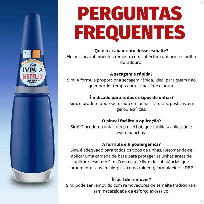 Esmalte Impala Netflix Maratonando Pular Abertura 7,5ml