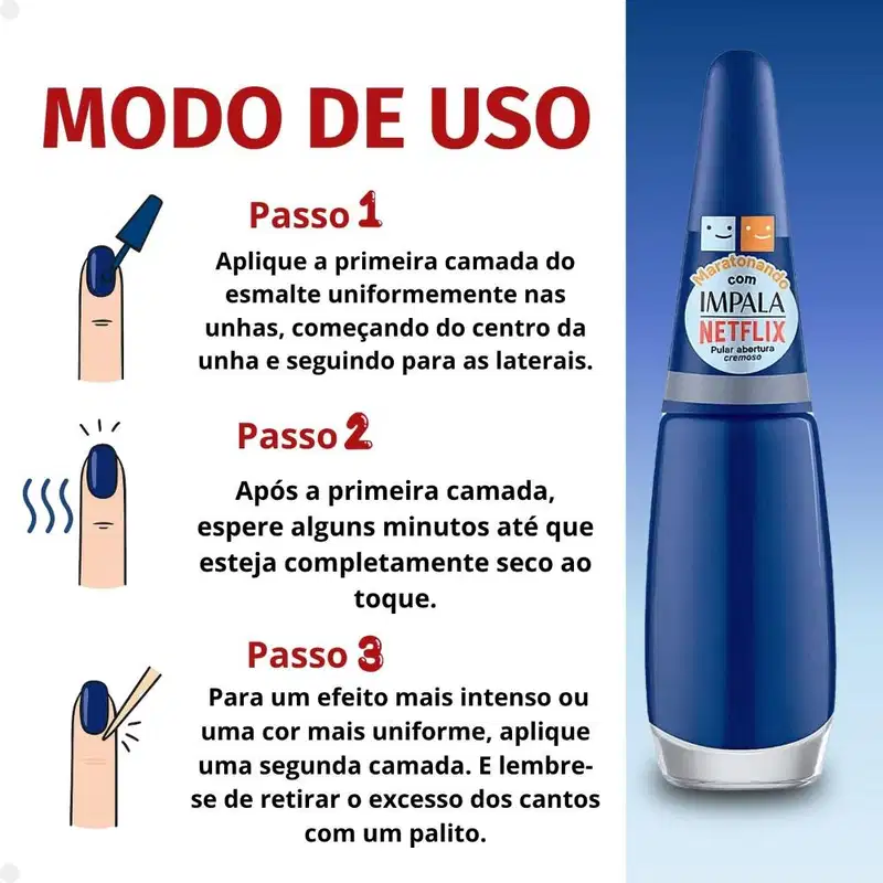 Esmalte Impala Netflix Maratonando Pular Abertura 7,5ml