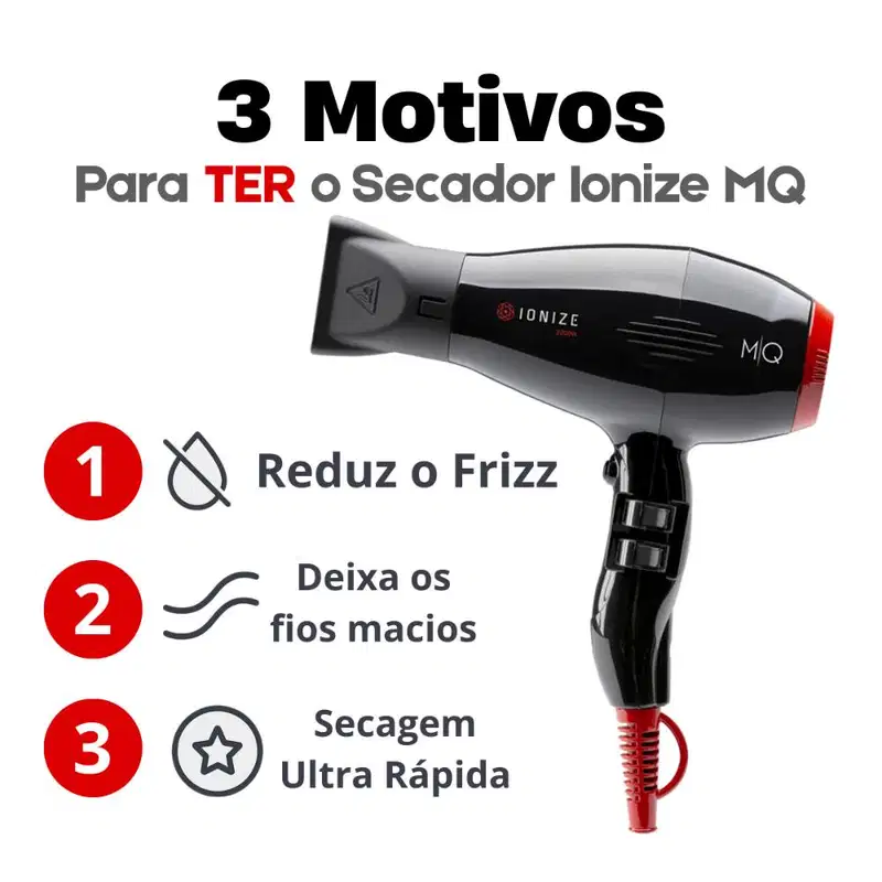 Secador Mq Professional Ionize 127v 2200w