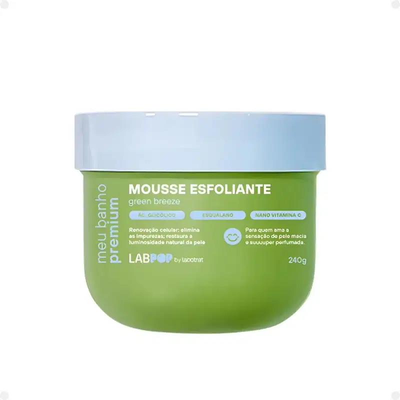 Kit LabPop by Labotrat Green Breeze: Gel de Banho e Mousse Esfoliante