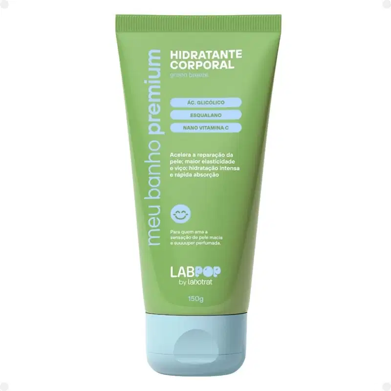 Kit LabPop by Labotrat Green Breeze: Gel de Banho, Mousse Esfoliante e Hidratante Corporal