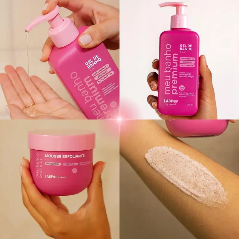 Kit LabPop by Labotrat It Girl: Gel de Banho e Mousse Esfoliante