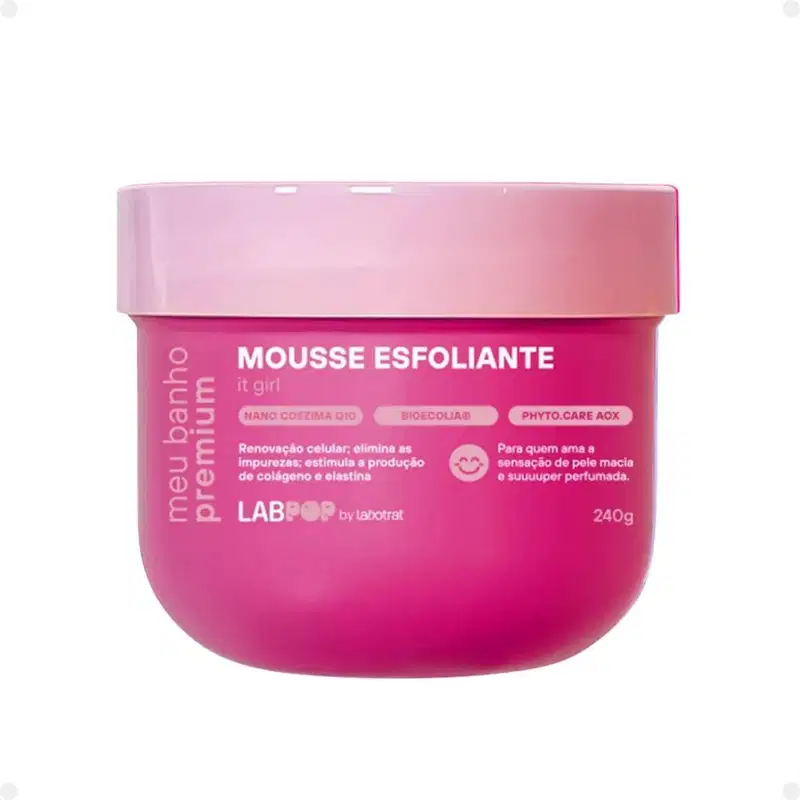 Kit LabPop by Labotrat It Girl: Gel de Banho, Mousse Esfoliante e Hidratante Corporal