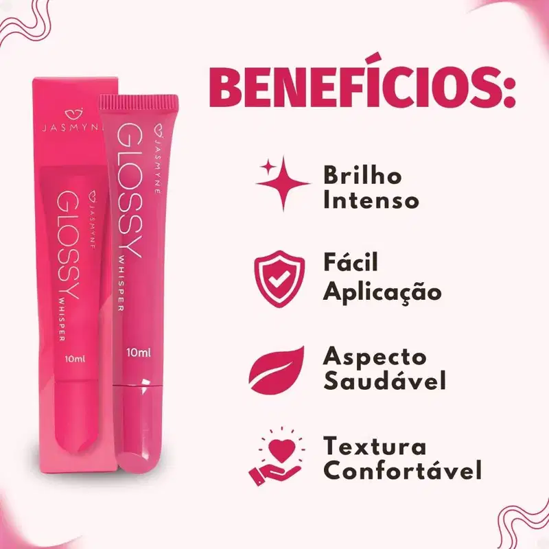 Brilho Labial Jasmyne Glossy Whisper Blush blossom J0101