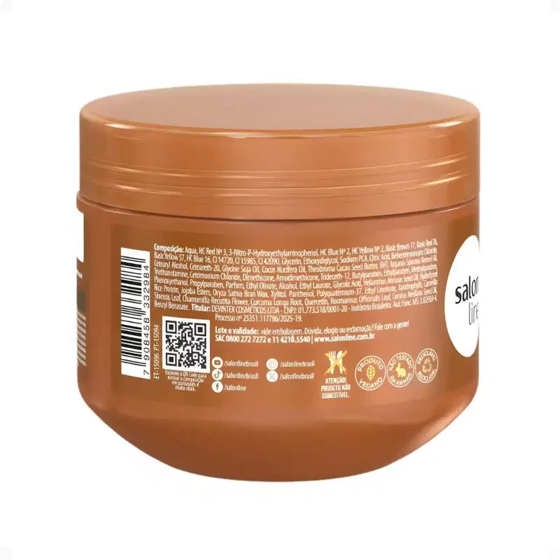 Máscara Matizadora Salon Line Meu Liso Chocolate 300g